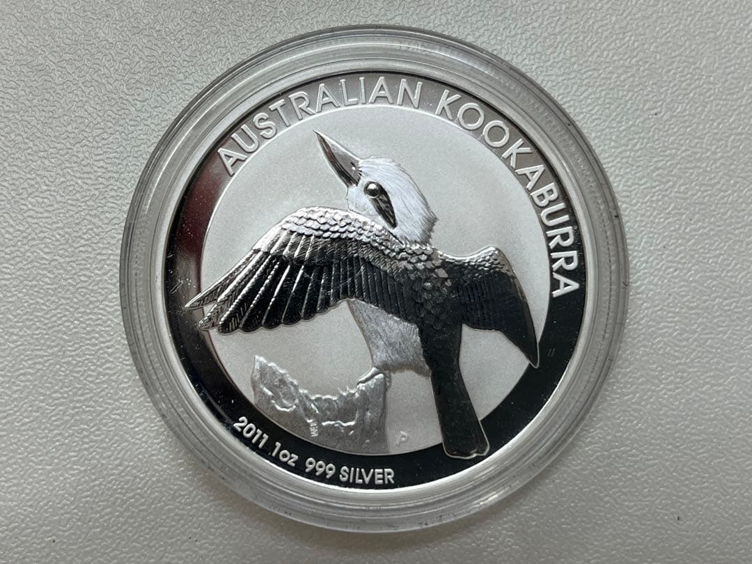 オーストラリア　2011年　クッカバラ（カワセミ）銀貨　1オンス
